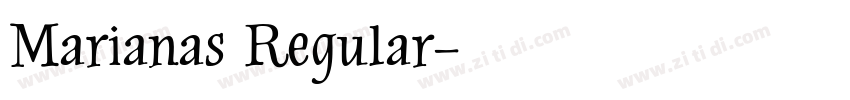 Marianas Regular字体转换